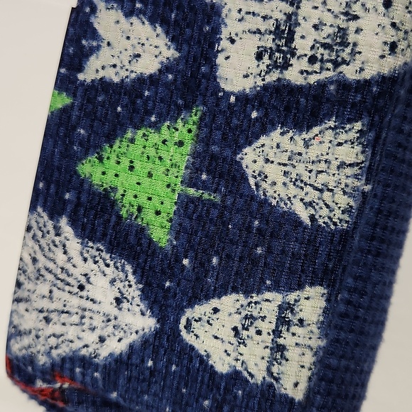 Merry Lane Men's XL Midnight Blue  Christmas Tree 2pc Pajama Set - Picture 5 of 5